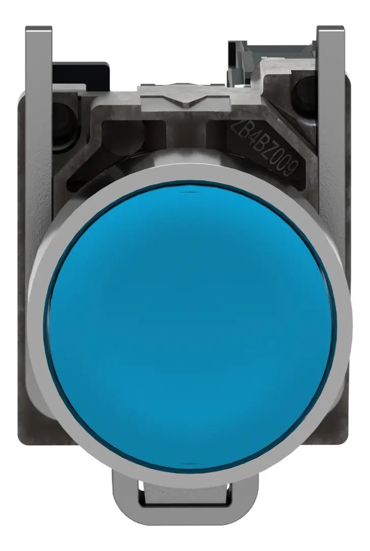 Xb4ba61 Push Button, Harmony Xb4, Metal, Flush, Blue, 22mm Azul - Image 2