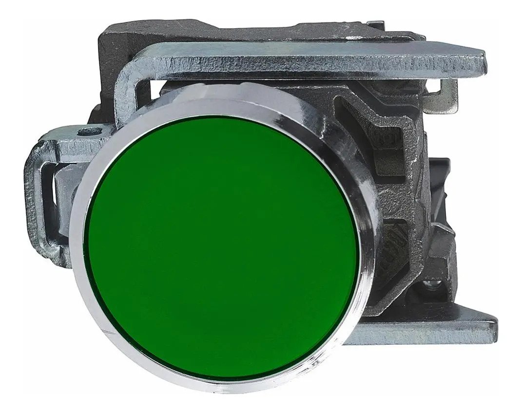 Pulsador Schneider Metalico Rasante Verde 1na Xb4ba31 - Image 2
