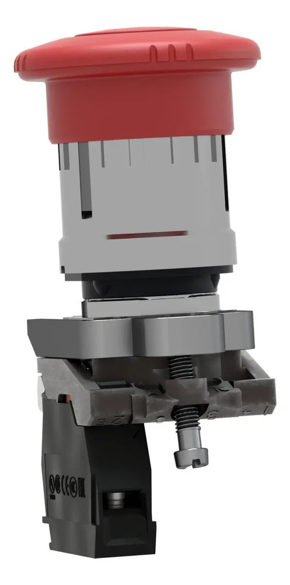 Botón Pulsador Schneider Xb4bs8442 Rojo - Image 2
