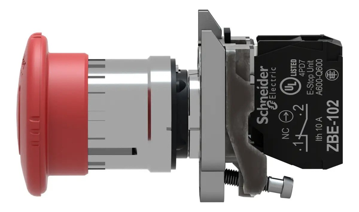Botón Pulsador Schneider Xb4bs8442 Rojo - Image 4