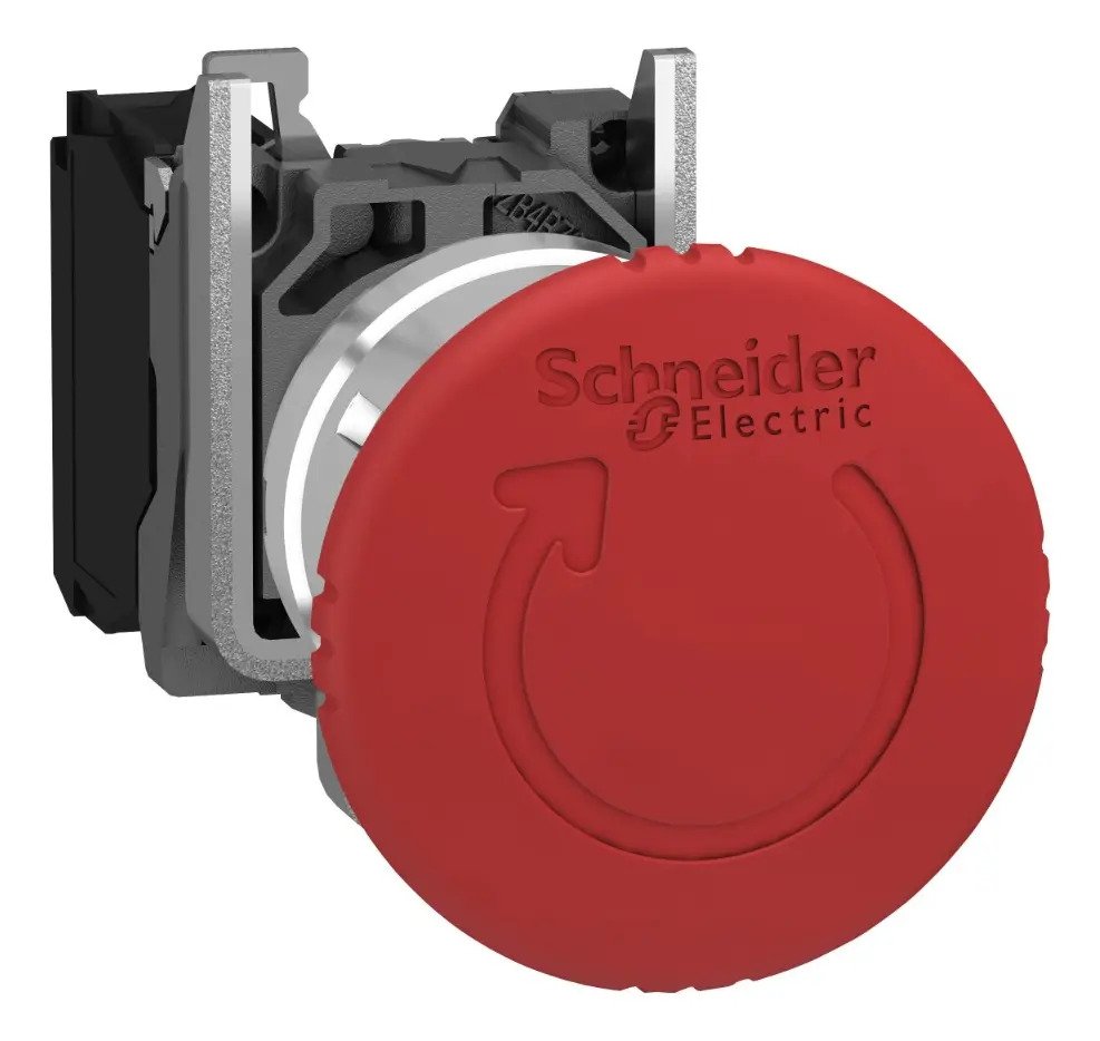 Botón Pulsador Schneider Xb4bs8442 Rojo