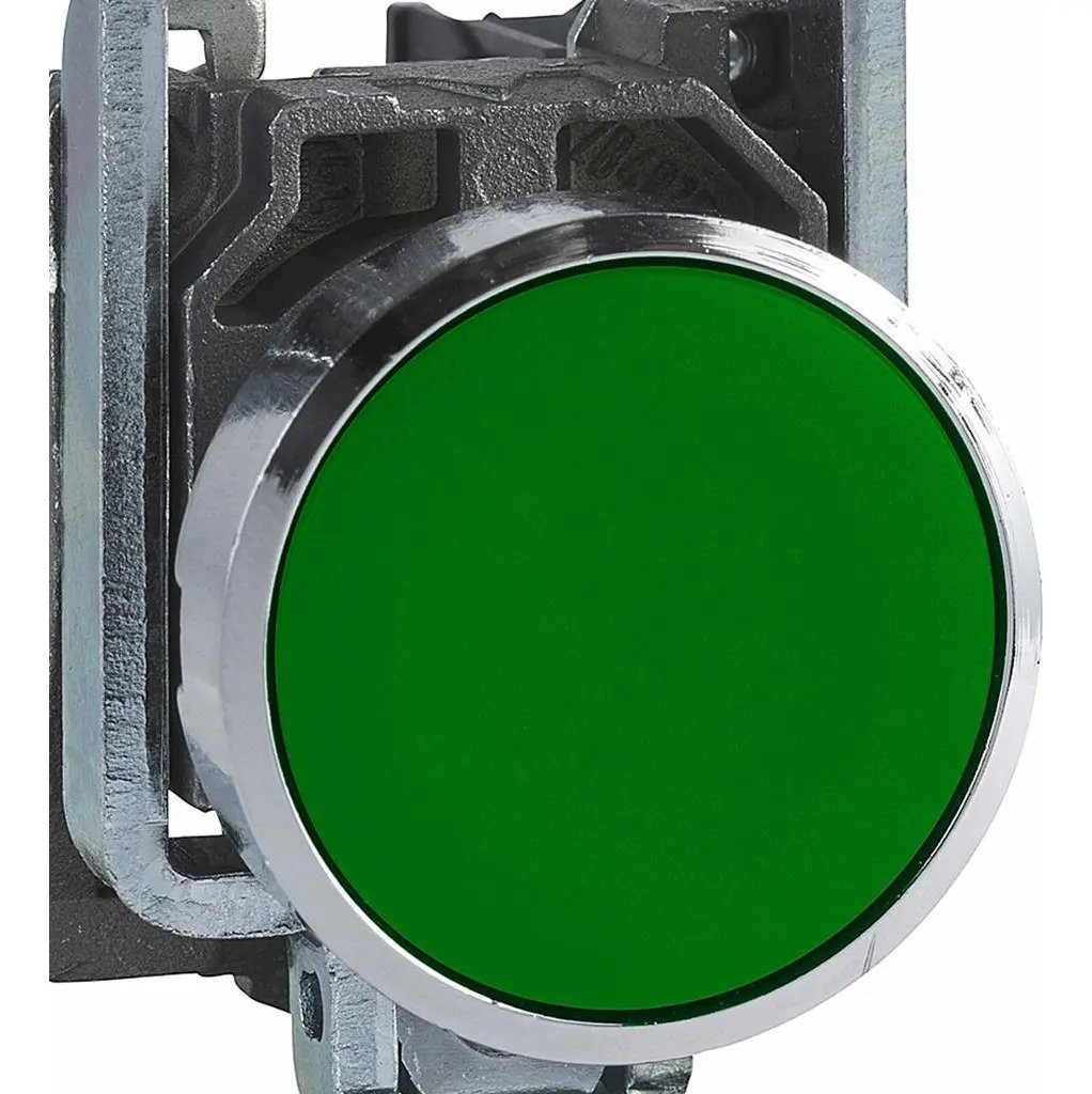 Pulsador Schneider Metalico Rasante Verde 1na Xb4ba31 - Image 3